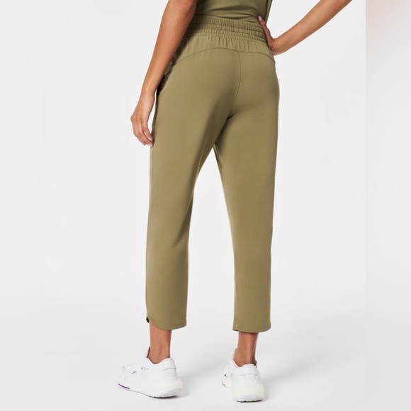 Spanx Green Out of Office Trousers in Tuscan Olive Pants - Picture 2 of 6